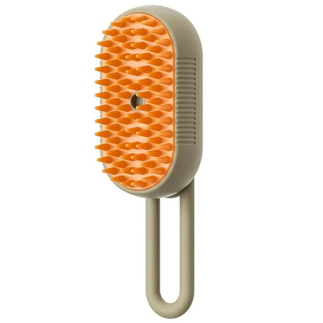 Steam Cleaning/Massaging Brush for Pets                                                         MyDogToysFoodTraining.com