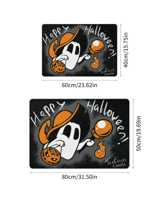 Halloween Q Version Ghost Kitchen Anti-slip Floor Mat