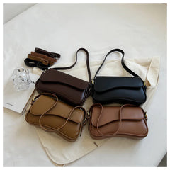 Simple Magnetic Buckle Shoulder Bag