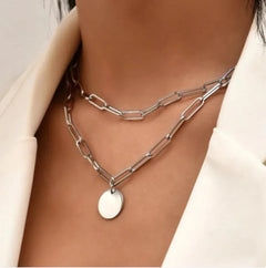 European & American Fashion Metal Punk Chain Necklace