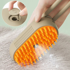 Steam Cleaning/Massaging Brush for Pets                                                         MyDogToysFoodTraining.com