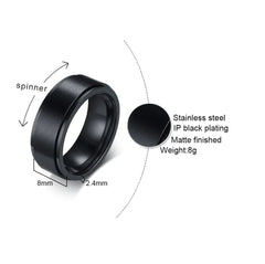 Stainless Steel Swivel Ring – Index Finger Joint Design