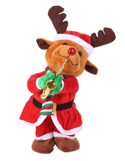 Christmas Decor Playing Saxophone