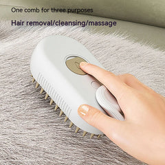 Steam Cleaning/Massaging Brush for Pets                                                         MyDogToysFoodTraining.com