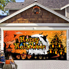 Halloween Misty Forest Garage Door Banner