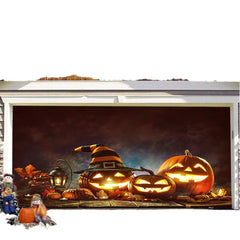 Halloween Misty Forest Garage Door Banner