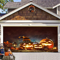 Halloween Misty Forest Garage Door Banner