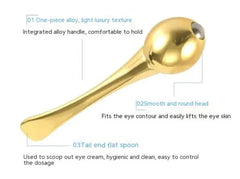 Metal Ball Head Eye Massage Spoon