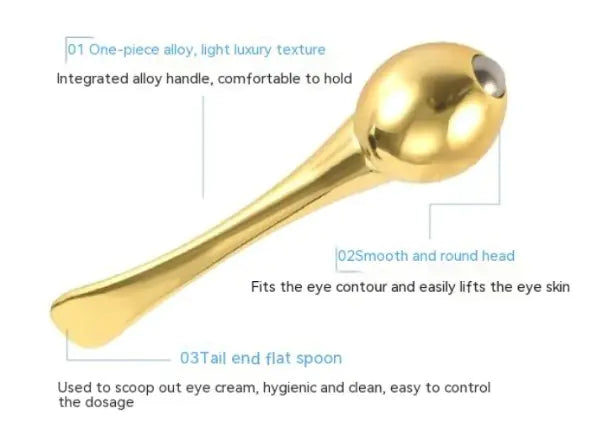 Metal Ball Head Eye Massage Spoon