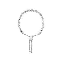 14K White Gold 6.00 Cttw Diamond 4”-10” Adjustable Bolo Tennis Bracelet (I-J Color, I1-I2 Clarity)