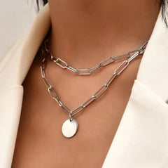 European & American Fashion Metal Punk Chain Necklace