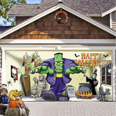 Halloween Misty Forest Garage Door Banner