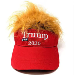 Trump Hat with Synthetic Hair