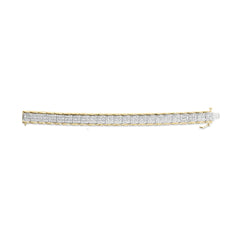 10K Yellow Gold 5.00 Cttw Round-Cut Diamond Link 7" Bracelet (J-K Color, I1-I2 Clarity)