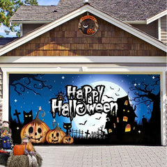 Halloween Misty Forest Garage Door Banner