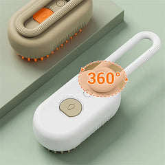 Steam Cleaning/Massaging Brush for Pets                                                         MyDogToysFoodTraining.com