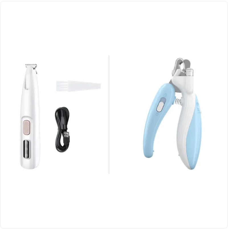 Waterproof Dog Paw Trimmer with LED Light and Display                                               MyDogToysFoodTraining.com