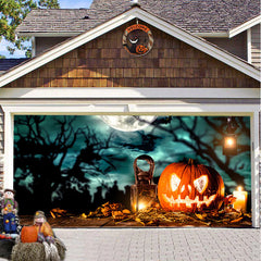 Halloween Misty Forest Garage Door Banner