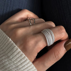 Minimalist Multi-Layer Winding Ring