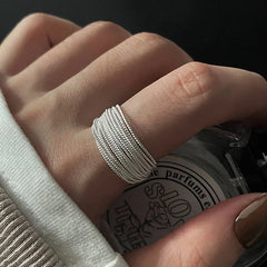 Minimalist Multi-Layer Winding Ring