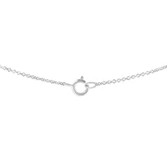 14k White Gold 1/4 Cttw Lab Grown Heart Shape Diamond Solitaire 18" Pendant Necklace (E-F Color, SI1-SI2 Clarity)