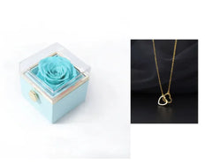 Stainless Steel Double Heart Necklace Gift Set