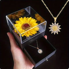 Sunflower Bloom Necklace – Perfect Gift for Mother's Day, Valentine's, & Christmas