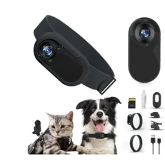 Wireless Pet Collar Camera - Indoor & Outdoor Recording for Cats and Dogs                            MyDogToysFoodTraining.com