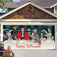 Halloween Misty Forest Garage Door Banner